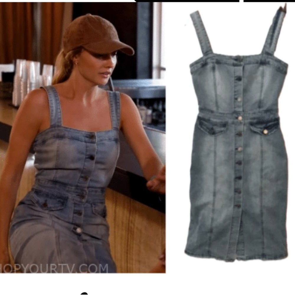 Indigo Rein Adjustable Strap Denim Blue Women's Jean Dress | Size S